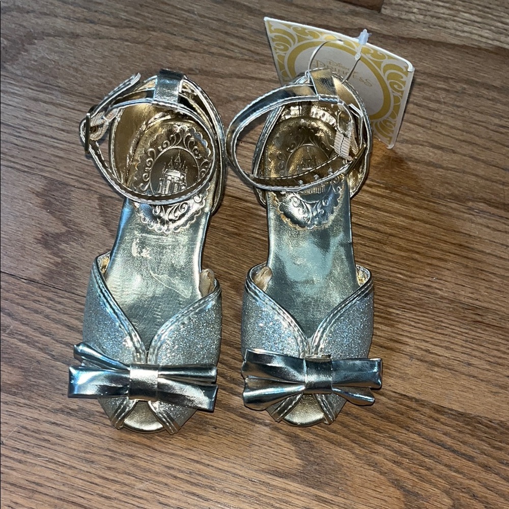 Disney Glittery Gold Princess Shoes
